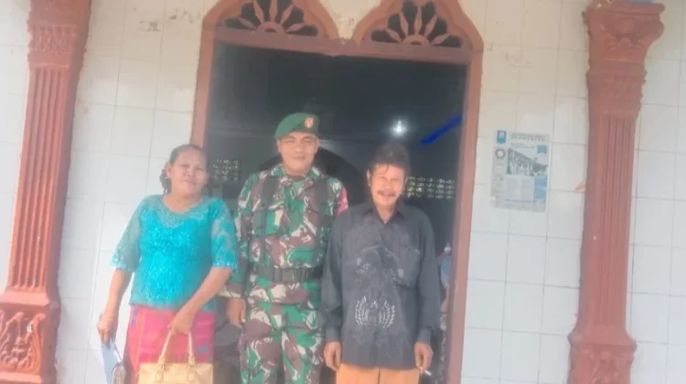 TNI Monitoring Kegiatan Ibadah Minggu di Kecamatan Silima Pungga-pungga