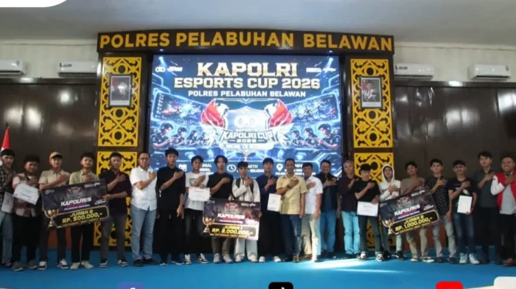 Polres Pelabuhan Belawan Gelar Tournament E-Sport MLBB Kapolri Cup