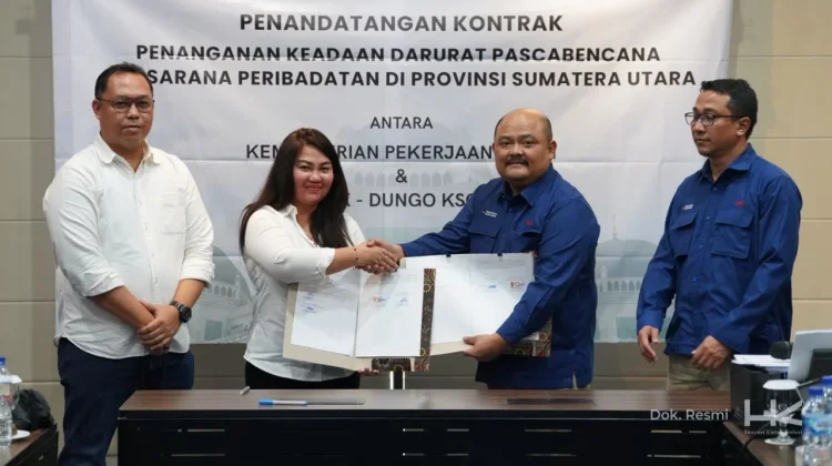 Hutama Karya Garap Pemulihan Rumah Ibadah Pascabencana di Sumut