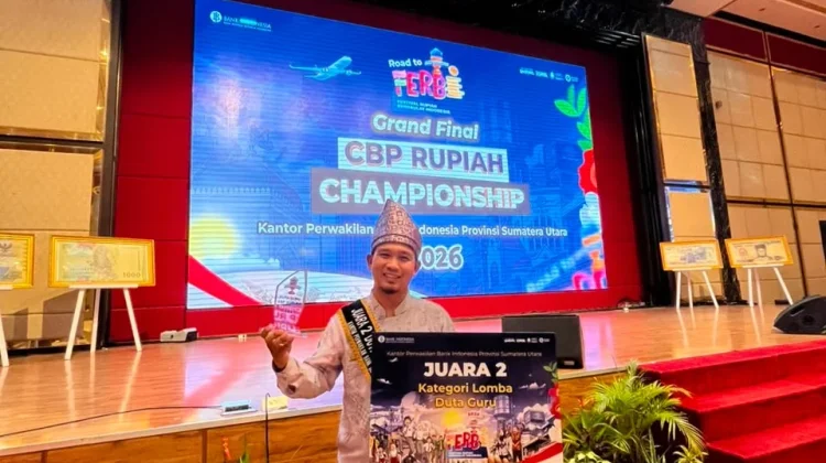 Guru MAN 1 Deli Serdang Raih Runner-Up Duta Guru Bank Indonesia Sumatera Utara 2026