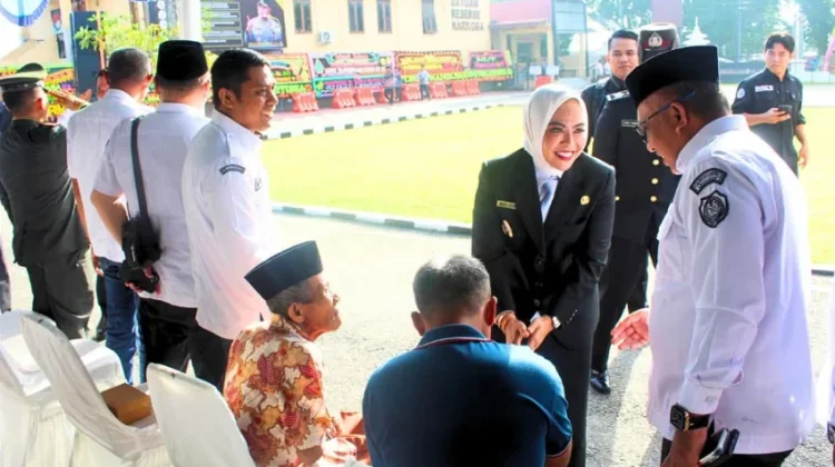 Perkuat Sinergitas, Bupati Labuhanbatu Hadiri Upacara Hari Bhayangkara ke 80