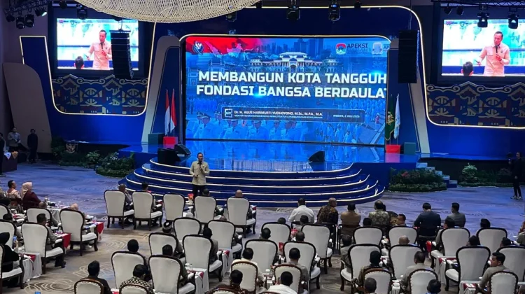 AHY Tekankan Kolaborasi Pusat dan Daerah Bangun Kota Tangguh pada Rakernas Apeksi