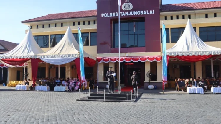 Polres Tanjungbalai Gelar Upacara dan Syukuran Hari Bhayangkara ke -80