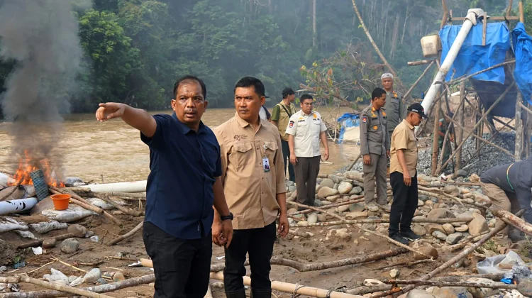 Pemprov Sumut Tertibkkan Tambang Ilegal di Sungai Batang Gadis