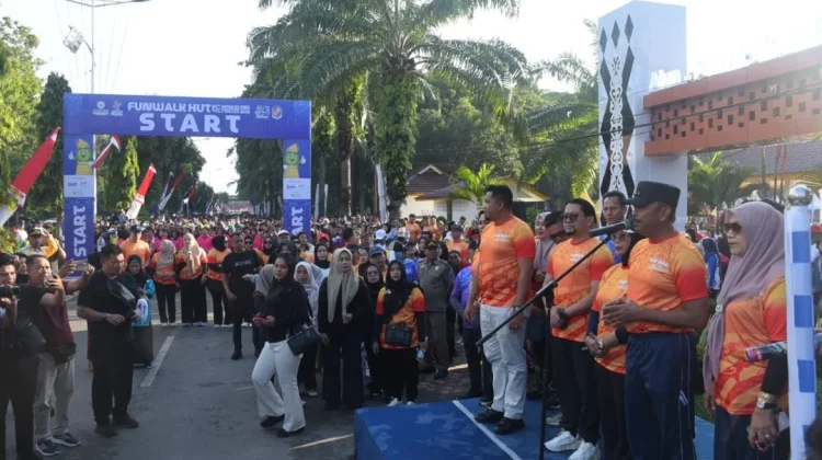 Ribuan Warga Meriahkan Fun Walk HUT APKASI ke -26 dan HUT Deli Serdang