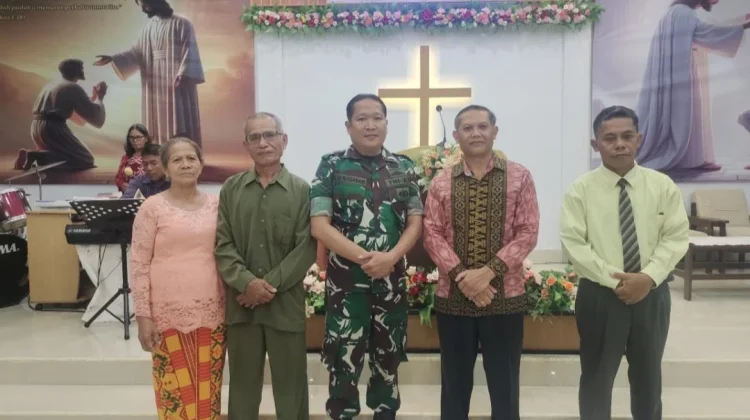 Babinsa Parongil Perkuat Silaturahmi dengan Jemaat GPSI Kristus Gembala