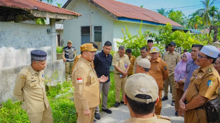 Bupati Batu Bara Tinjau Bantuan Rumah Pascabencana di Desa Sentang