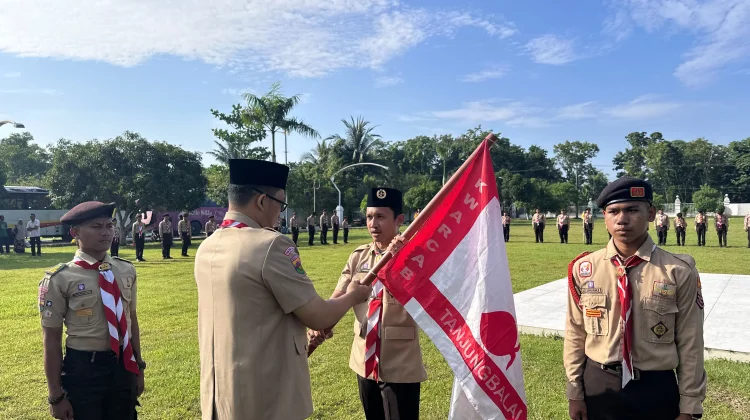 Kontingen Pramuka Tanjungbalai Bertolak ke Jambore Daerah Sumut XI