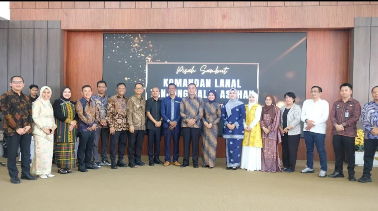 Kapolres Tanjungbalai Hadiri Pisah Sambut Danlanal TBA
