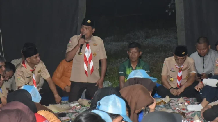 Wabup Deli Serdang Kemah bersama kontingen Gerakan Pramuka