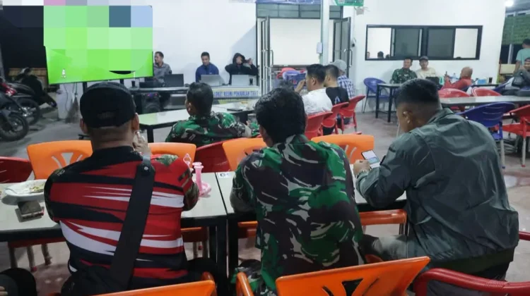 Kodim 0208 Asahan Nobar Perempat Final Pesta Bola Dunia