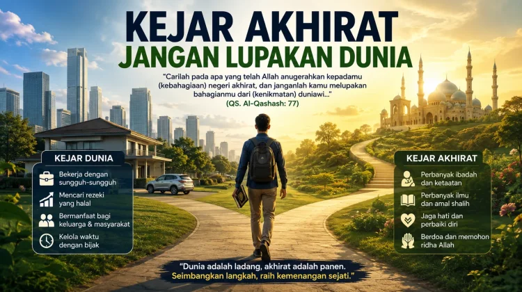 Kejar Akhirat Jangan Lupakan Dunia