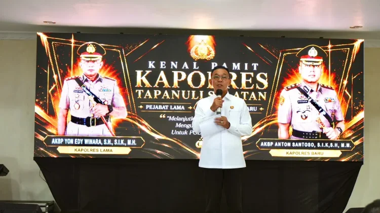 Bupati Tapsel Sambut Kapolres Baru, Tegaskan Pentingnya Sinergi Dukung Pemulihan