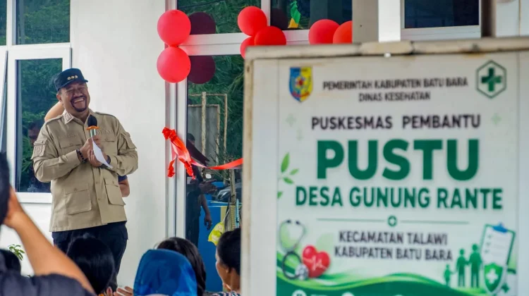 Bupati Batu Bara Resmikan PUSTU Gunung Rante