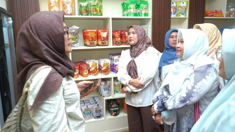 Ketua TP PKK Kabupaten Asahan Kunjungi Paviliun di PRSU
