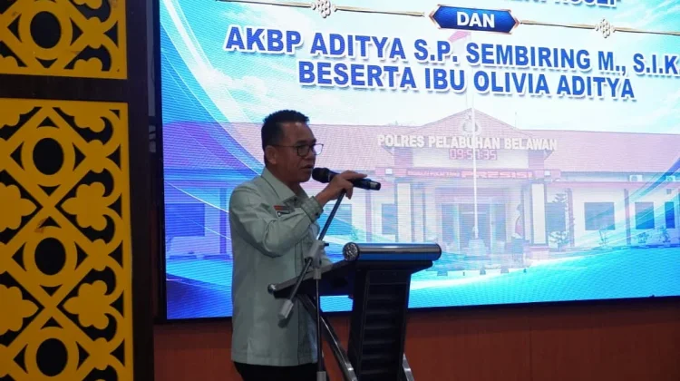 Pisah Sambut Kapolres Belawan, Zakiyuddin Ajak Wujudkan Kawasan Aman