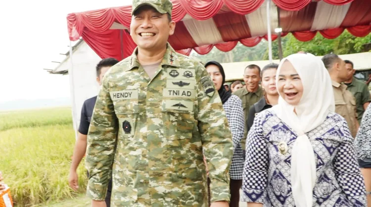 Plt Bupati Langkat dan Pangdam I/BB Panen Raya Perkuat Swasembada Pangan