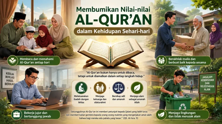 Membumikan Nilai-nilai Alqur'an dalam Kehidupan Sehari-hari