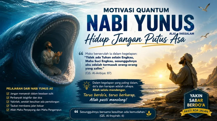 Motivasi Quantum Nabi Yunus, Hidup Jangan Putus Asa