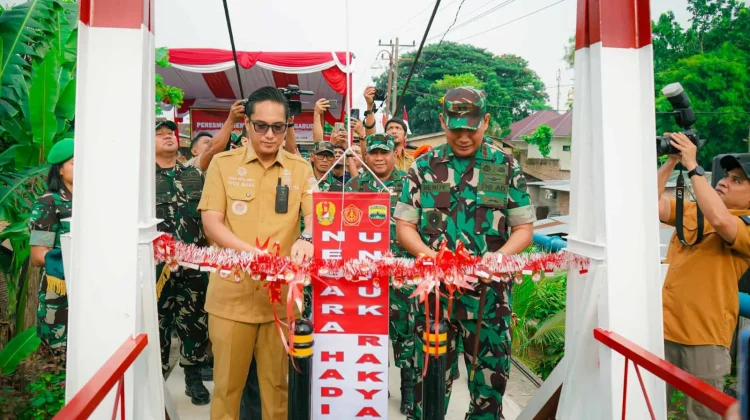 Pangdam I/BB dan Wali Kota Medan Resmikan Jembatan Perintis Garuda