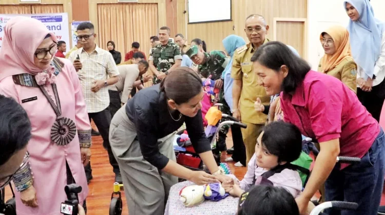 Puluhan Anak Disabilitas di Simalungun Terima Kursi Roda Adaptif