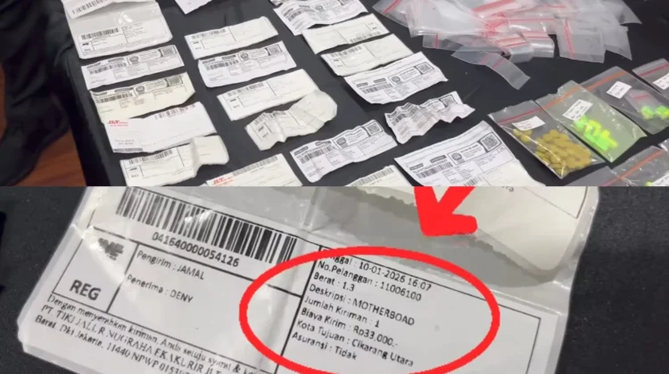 Sindikat Narkoba Medan Kamuflase Paket Ekspedisi dengan Modus Barang Elektronik