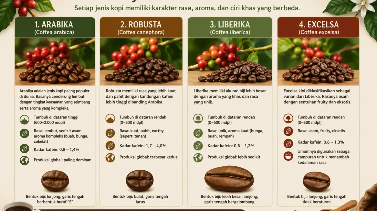 Mengenal Empat Jenis Biji Kopi di Dunia, Mana Favorit Anda?
