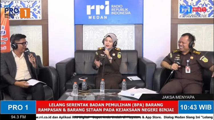 Pelaksanaan Lelang Serentak Barang Rampasan Kejaksaan Negeri Binjai