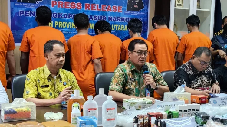 BNNP Sumut Ungkap Tiga Kasus Narkotika dalam Sepekan