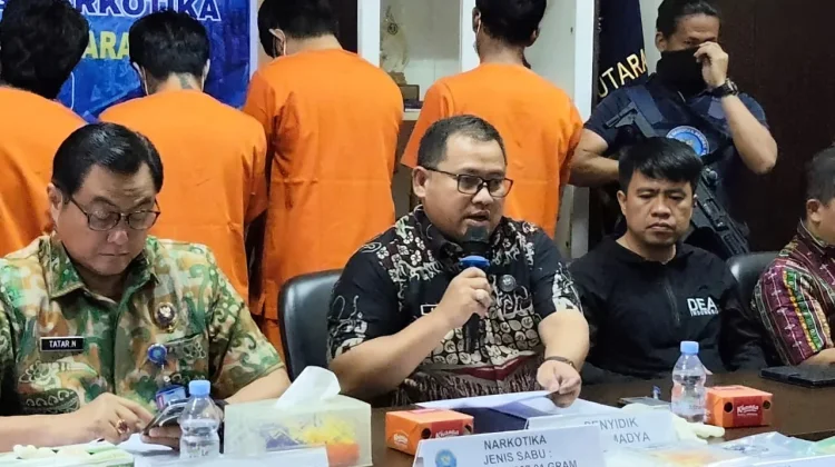 BNNP Sumut Gagalkan Peredaran 8 Kilogram Sabu di Medan