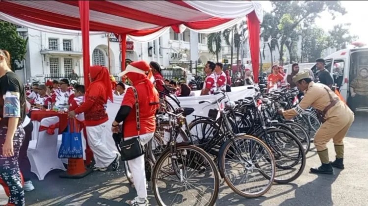Semangat DHD BPK 45 Provsu Peringati HUT ke -8I Kemerdekaan RI