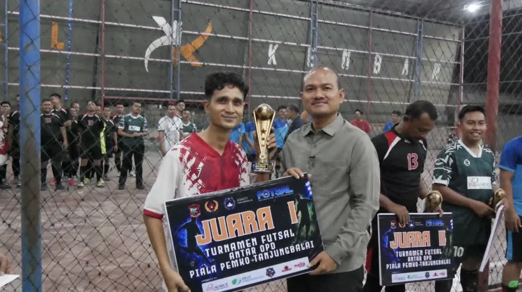 Poldam Raih Gelar Juara Turnamen Futsal Antar OPD Tanjungbalai