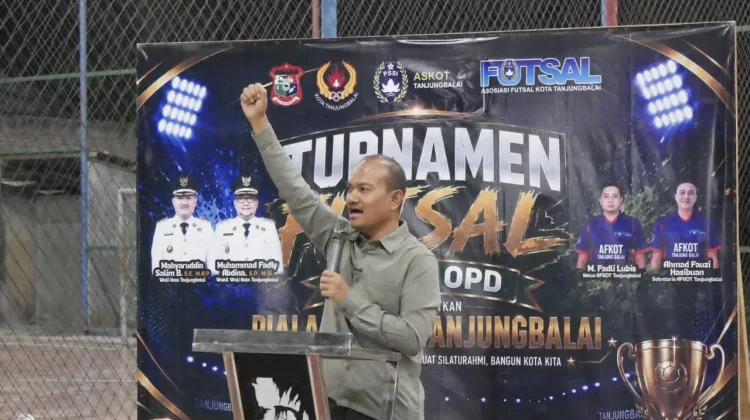 Wali Kota Mahyaruddin Apresiasi AFI Tanjngbalai Gelar Turnamen Futsal Antar OPD