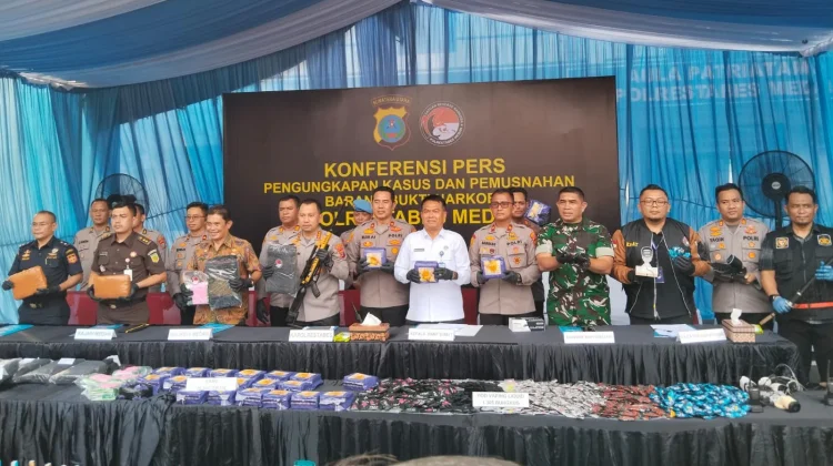 300 Hari, Polrestabes Medan Ungkap 1.187 Kasus Narkoba