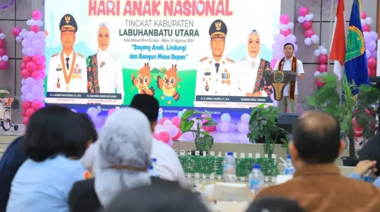 Peringati HAN 2026, Wabup Labura Tekankan Peran Bersama Lindungi Anak