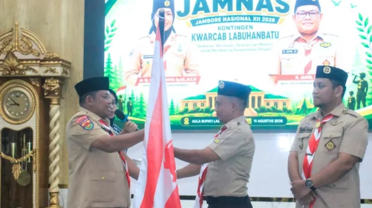 Wabup Labuhanbatu Lepas 26 Peserta ke Jambore Nasional XII 2026