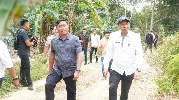 Wakil Bupati Tinjau Jalan Penghubung Rumah Liang–Barus Jahe