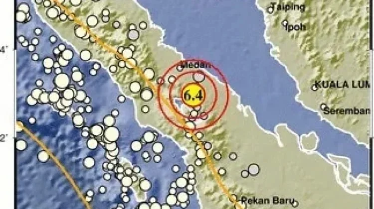 BBMKG Medan: Gempa Daratan M 6,4 di Simalungun Dirasakan di Medan dan Deli Serdang