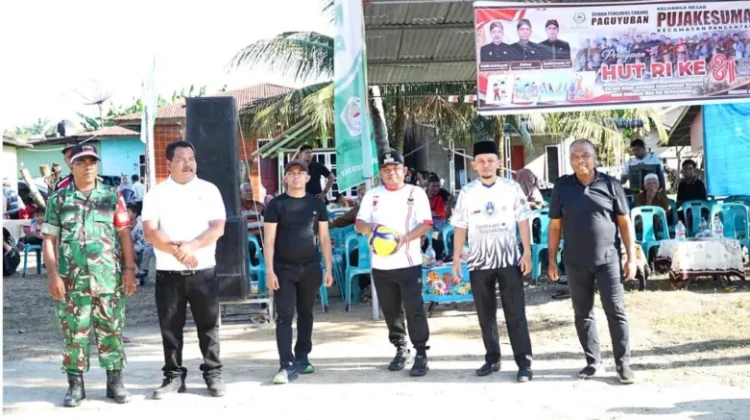 Wabup Labuhanbatu Buka Turnamen Voli Piala Bergilir DPC Pujakusuma Pangkatan