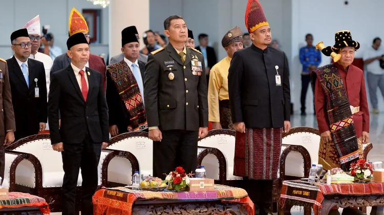 Gubernur Sumut Ikuti Upacara Detik-detik Proklamasi HUT Ke-81 RI Secara Virtual