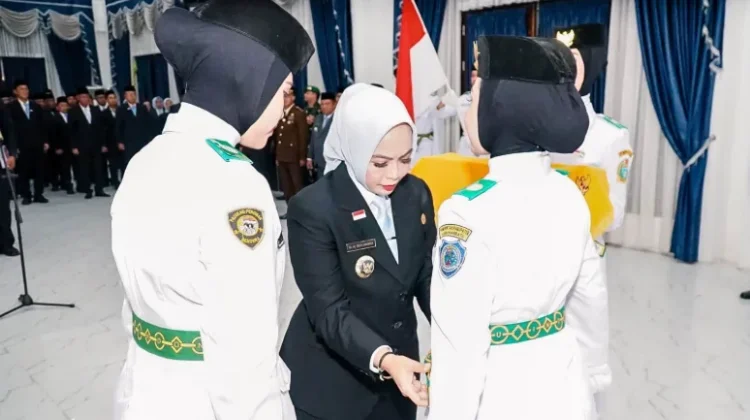 Bupati Labuhanbatu Kukuhkan 50 Anggota Paskibraka Labuhanbatu 2026