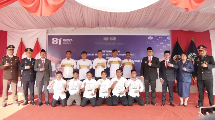 Sejumlah 17 Warga Binaan Lapas Tanjungbalai Langsung Bebas usai Terima Remisi
