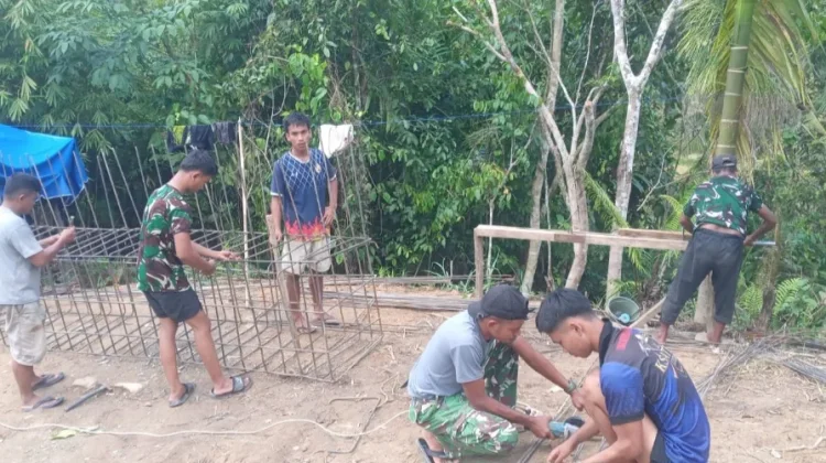 Pembangunan Jembatan Beton di Desa Mehaga Nias Selatan