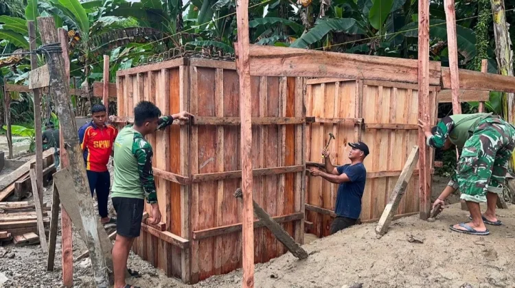 Jembatan Penghubung Tiga Desa di Nias Utara Terus Dibangun, Akses Warga Segera Puli