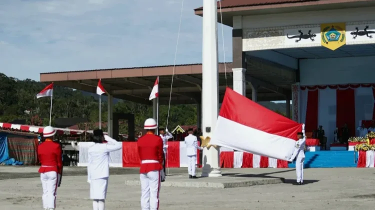 Danramil 06/Kerajaan Dipercaya Jadi Danup Peringatan HUT RI ke-81 di Pakpak Bharat