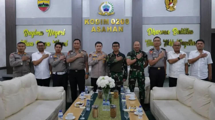 Dandim 0208/Asahan Terima Kunjungan Silaturahmi Kapolres