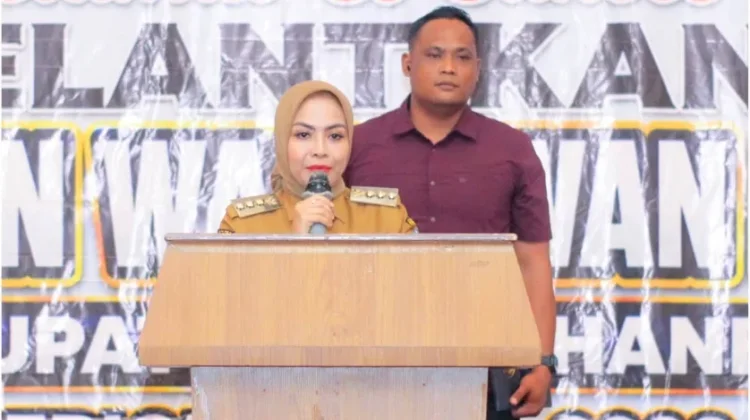 Bupati Labuhanbatu Hadiri Pelantikan Pengurus PWI Labuhanbatu