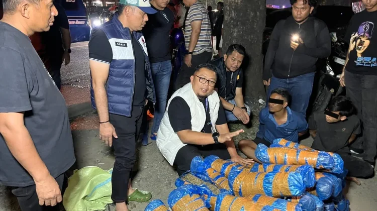 Satres Narkoba Polrestabes Medan Gagalkan Peredaran 93 Kg Ganja