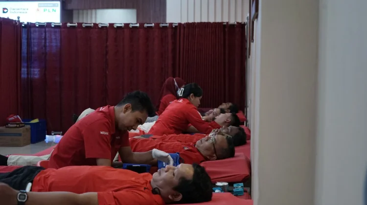 HUT Ke-27 Serikat Pekerja PLN Diisi Aksi Donor Darah