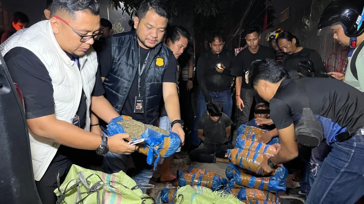 Polrestabes Medan Gagalkan Pengiriman 93 Kg Ganja ke Tembung